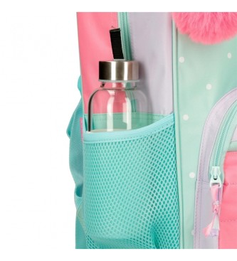 Movom Movom La vita  Bella school backpack two compartments adaptable to trolley turquoise