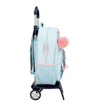 Movom Movom Live your dreams 38 cm azul turquesa mochila escolar com trolley