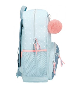 Movom Movom Vis tes rves 42 cm trolley attachable sac  dos scolaire turquoise bleu