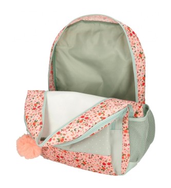 Joumma Bags Movom School Backpack Romantic Girl adaptable deux compartiments vert -33x46x17cm