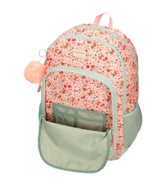 Joumma Bags Movom School Backpack Romantic Girl two compartments green -33x46x17cm