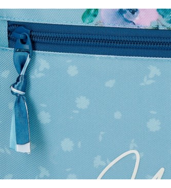 Joumma Bags MovomÂ Wild Flowers Šolski nahrbtnik z dvema predaloma modra -33x46x17cm