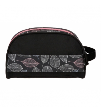 Movom Toilet Bag Double Adaptable Compartment Movom Leaves Coral -26x16x11cm