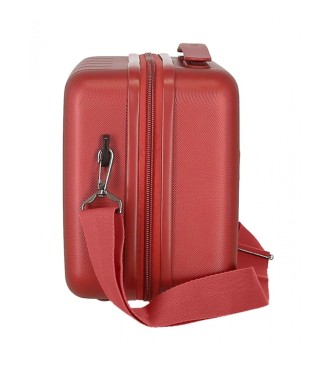 Movom Beauty case Movom Wood in ABS rosso