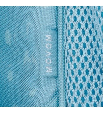 Movom Movom Wild Flowers Trousse de toilette  double compartiment bleu -24x14x10cm