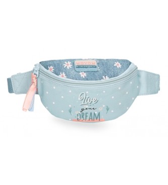 Movom Movom Live your dreams bum bag turquoise blue