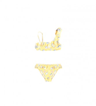 Aznar Innova Girl's Rainbow Unicorn Bikini Top yellow