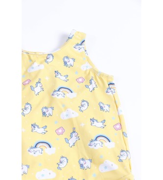 Aznar Innova Bikini Camiseta Unicornios para Nia amarillo