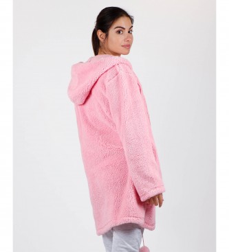 Aznar Innova Robe de chambre rose licorne  manches longues