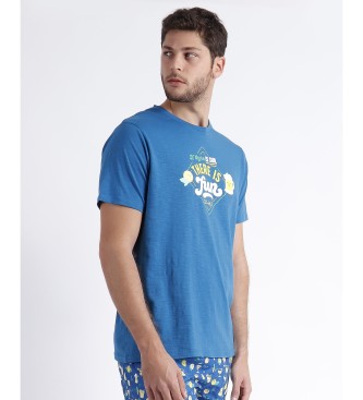 Aznar Innova T-shirt de limes azul