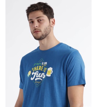 Aznar Innova T-shirt de limes azul