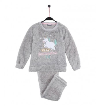 Aznar Innova Fantastique pyjama chaud  manches longues gris