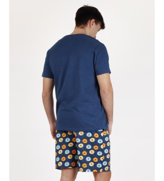 Aznar Innova Pyjama Short Sleeve Tablet Navy