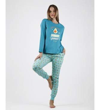 Aznar Innova Pyjama A Tope turquoise