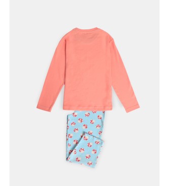 Aznar Innova Pyjama met lange mouwen You Are the Most Coral