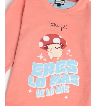 Aznar Innova Pyjama  manches longues You Are the Most Coral