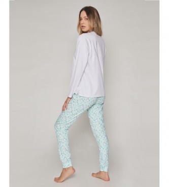 Aznar Innova Women's Fantastic Long Sleeve Pajamas