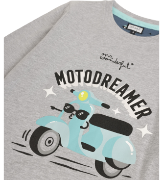 Aznar Innova Long Sleeve Pyjamas Motodreamer grey