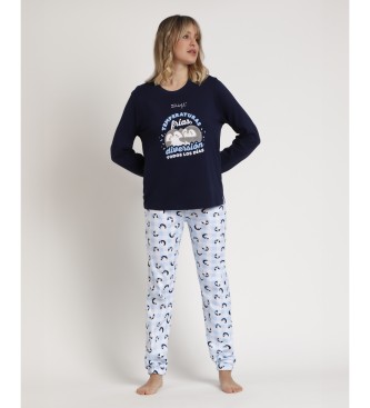 Aznar Innova Pyjamas Langrmet Cold Temperatures navy