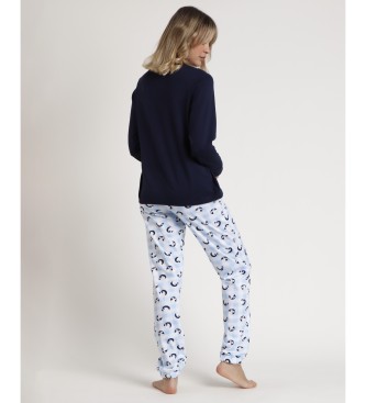 Aznar Innova Pyjamas Langrmet Cold Temperatures navy