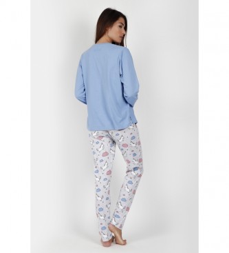 Disney Unicorn Blue Long Sleeve Pyjamas