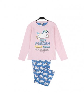 Aznar Innova Pijama Unicornio rosa, azul