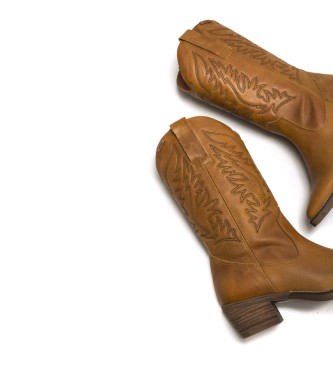 Mustang Bota de Casual Ares marrón - Altura tacón 5cm - - Tienda Esdemarca calzado, moda y complementos zapatos marca y de marca
