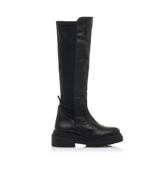 Mustang Bunker Casual Leather Boot Black