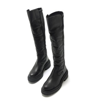 Mustang Bunker Casual Leather Boot Black