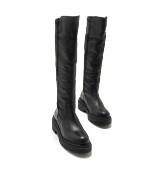 Mustang Bunker Casual Leather Boot Preto