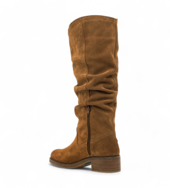 Mustang Botas de couro Frontier castanhas