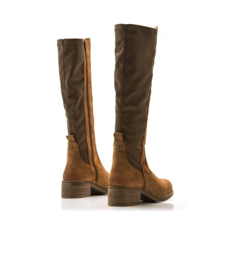 Mustang Botas de couro Frontier castanhas