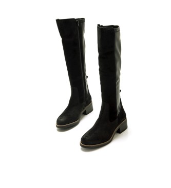 Mustang Botas de couro Frontier pretas