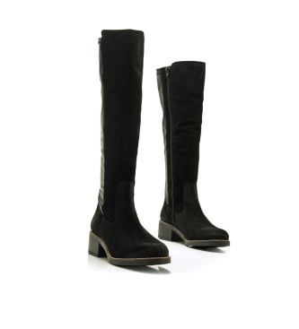 Mustang Botas de couro Frontier pretas