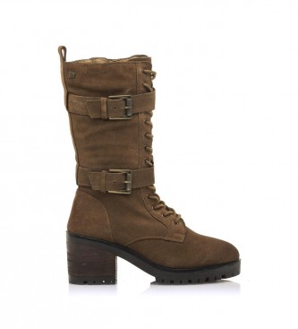 Mustang Casual HILL brown leather boots