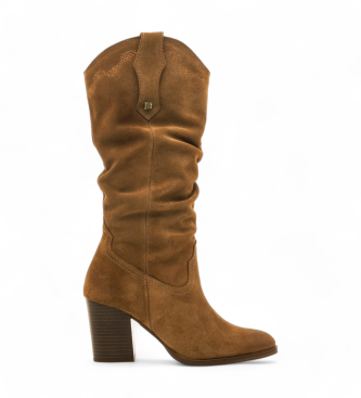 Mustang Botas de Piel Jolie marrn