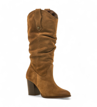 Mustang Bottes en cuir Jolie marron