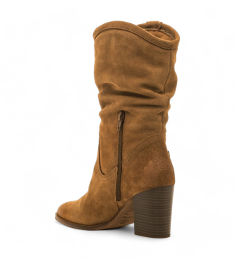 Mustang Botas de Piel Jolie marrn