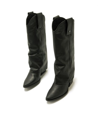 Mustang Missouri Leather Boots black