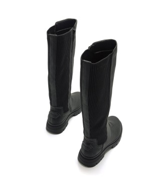 Mustang Black Mirte boots - Heel height 4.5cm -