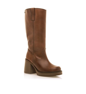 Mustang Leather boots New Oasis Brown