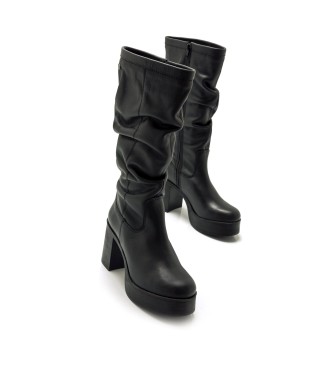 Mustang Bottes noires des annes soixante -Hauteur du talon : 8 cm