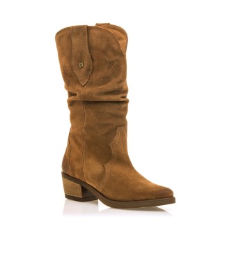 Mustang Leather boots Teo Brown