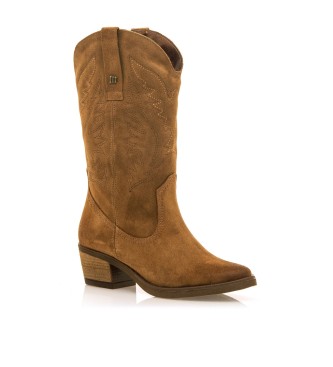 Mustang Botas de piel Teo Marrn