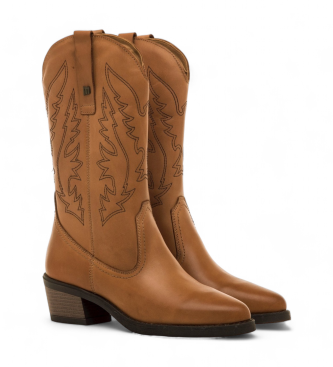 Mustang Bottes en cuir Teo marron