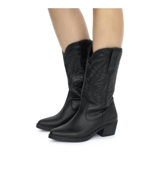 Bota de piel Casual Teo Negro - Altura tacón - - Tienda Esdemarca calzado, y complementos - zapatos de marca y zapatillas de marca