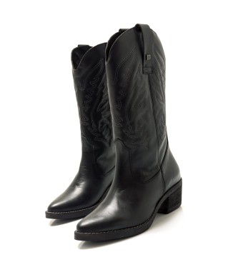 Mustang Teo leather boots black