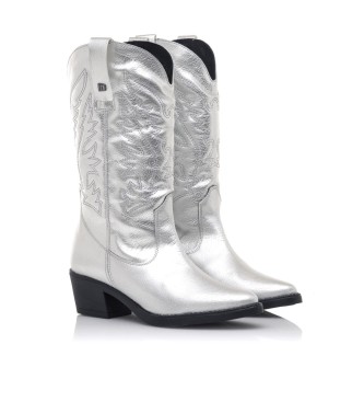 Mustang Teo Silver Boots -Hjde hl 5 cm
