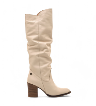 Mustang Bottes en cuir beige Uma