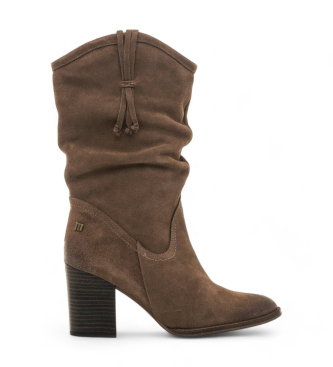 Mustang Bottes en cuir Uma marron